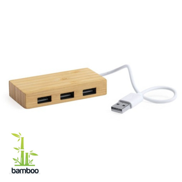 Puerto USB Bambú